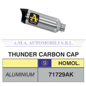 Arrow Impianto completo HOM Thunder alluminio carby Suzuki Gsx-r 750 2008 08