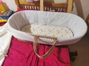 dolls moses basket ebay