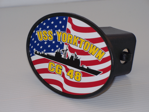 USS YORKTOWN CG 48 Hitch Cover Military USN U S Navy - Picture 1 of 4
