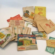 Vintage Assorted Top Value Stamp Books Trading Stamps