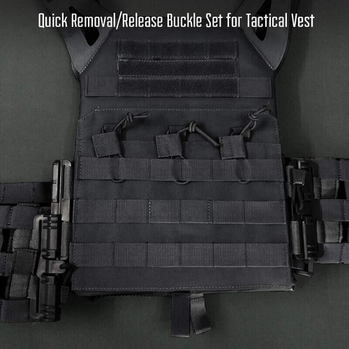 MOLLE Quick Release Buckle Tube Kummerbund Adapter Kit für Plattenträger Weste - Bild 8 von 16