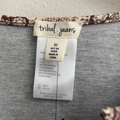 Tribal Jeans Jacket Top Size M - Picture 3 of 5