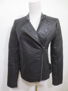 Jacket Black Leatherette Like Suit New a1 Mango Ecopelle Ca S Biker 34 47qBaBdw