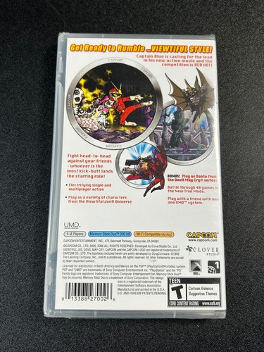 Viewtiful Joe Red Hot Rumble PSP Factory Sealed New Capcom - Picture 2 of 6