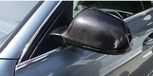 For Audi A4 S4 A5 S5 B8 8T 2009-2011 2012 Carbon Fiber Mirror Cover Cap Add On - Picture 9 of 9