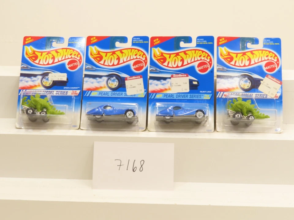 美泰 1341 风火轮 Speed-A-Saurus & Talbot Lago 批量 13282 全新带盒 7168 — 第 3/4 张图片