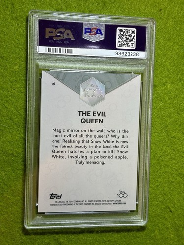 Snow White EVIL QUEEN PINK REFRACTOR #/399 PSA 9 SP 2023 Topps Chrome DISNEY 100 - Picture 11 of 24