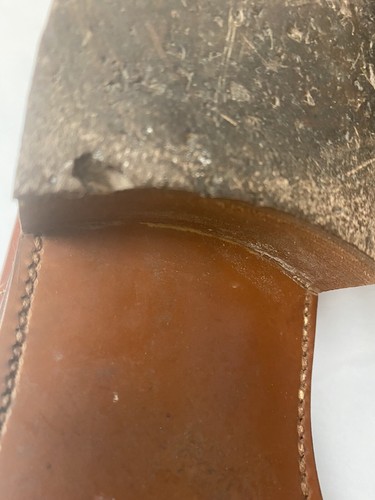 RARA scarpe uomo vintage Ben Berke pelle cognac e camoscio verde nappa anni '50 - Foto 7 di 8
