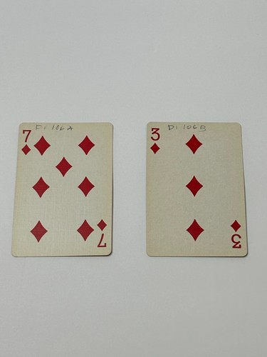 Vintage Lot of 2 Walt Disney Dopey W. D. Int. Single Swap Playing Card PC25 - 第 2/2 張圖片