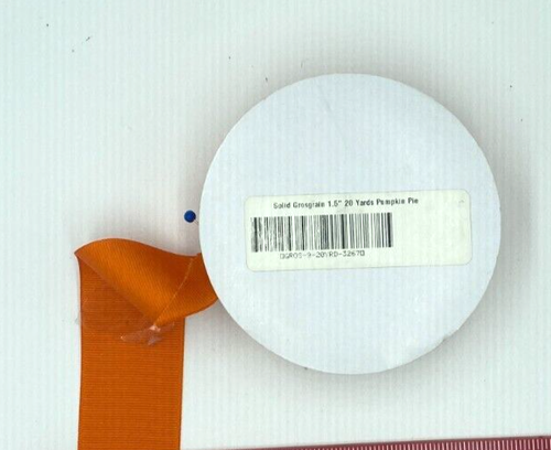 Orange Grosgrain Ribbon, 1 1/2" Wide