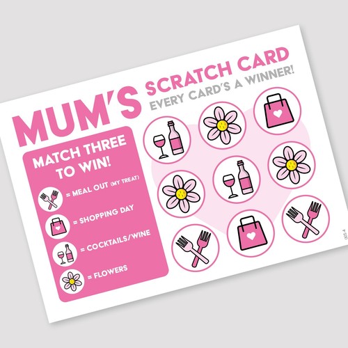 Mothers Day Gift Card | Gift for Mum | Mums Scratch Card | Christmas Birthday - Picture 2 of 12