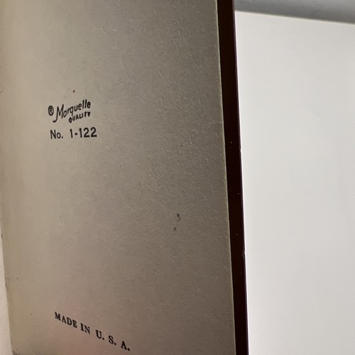 Vintage Marquette Miniature Address Book Blank Unused Brown Made In USA 1-122 - Picture 5 of 5