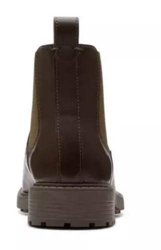 CLARKS ORINOCO 2 LANE Ladies DARK OLIVE PULL ON CHELSEA BOOTS UK 3 D EU 35.5. - Picture 3 of 5