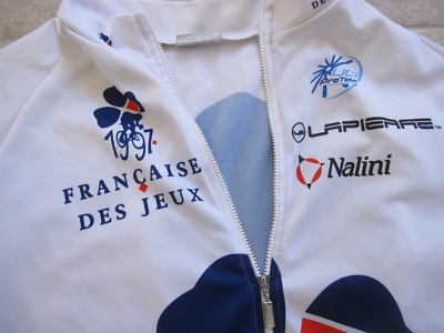 MAILLOT CYCLISTE FDJ Gitane Française des jeux 2001 Sérigraphié Marc MADIOT - L EUR 89,90 - FR