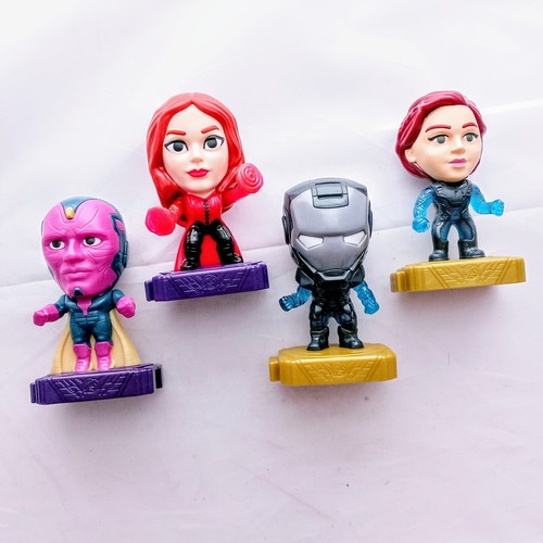 2020 Marvel Avengers Endgame McDonalds Happy Meal Toys Lot of 4 with Vision - Picture 5 of 7