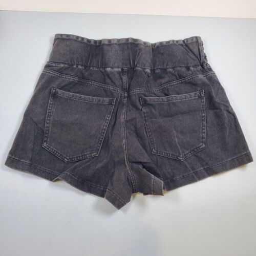 Halara High Waisted Button Front Washed Denim Shorts Women Size Medium NWT - Picture 2 of 11