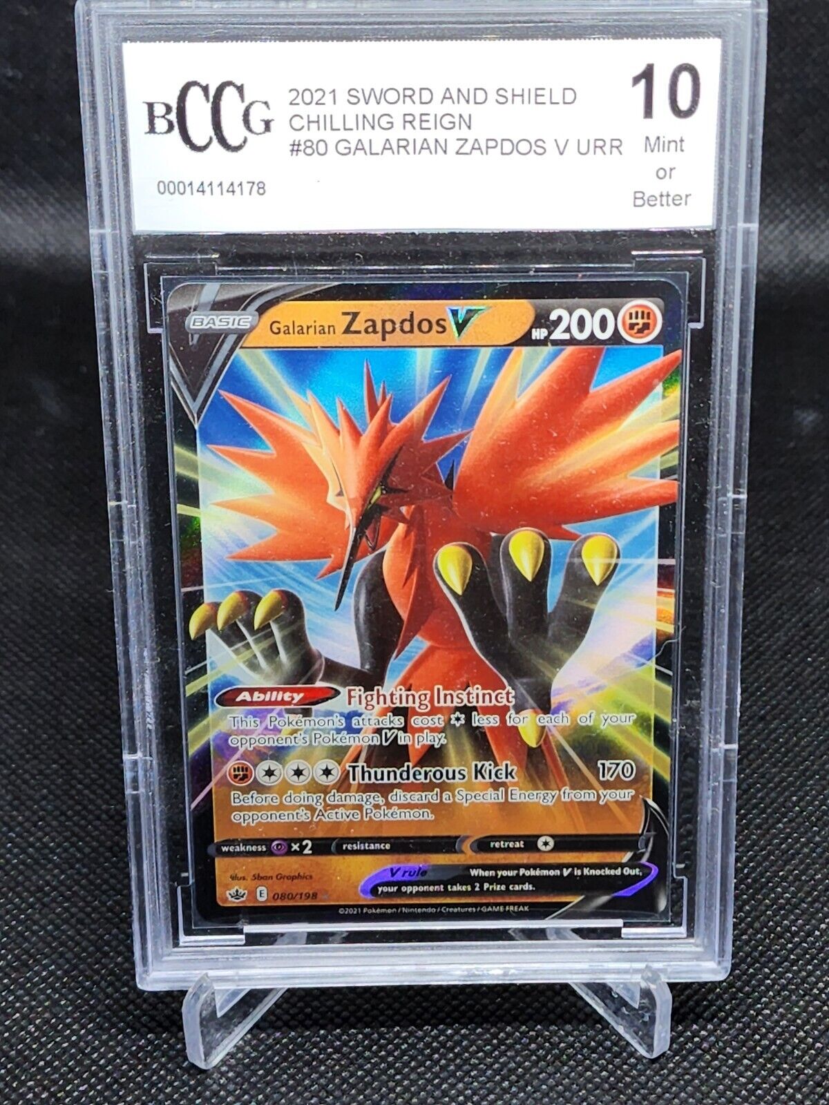 Zapdos de Galar-V / Galarian Zapdos-V (80/198), Busca de Cards