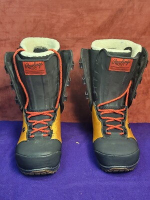 Rawlings Ride Fuse Baseball Leather Snowboard Boots Size 9.5