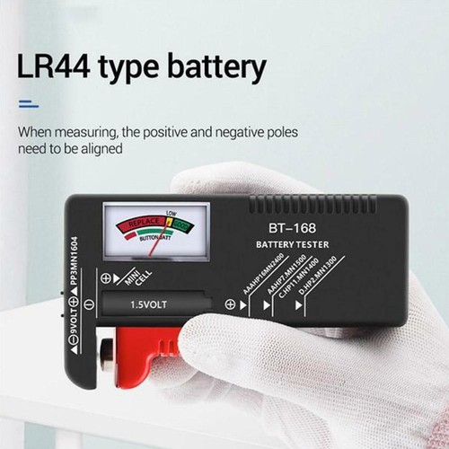 Volt Checker AAA, AA, C, D, 9V& Button Perfect Battery Tester NEW Capacity F9N3 - Picture 6 of 9