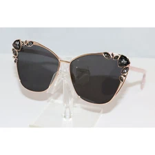 New Women's Jimmy Choo KYLA/S 25TH 0DDB Rose Gold Cat Eye sunglasses with Stones