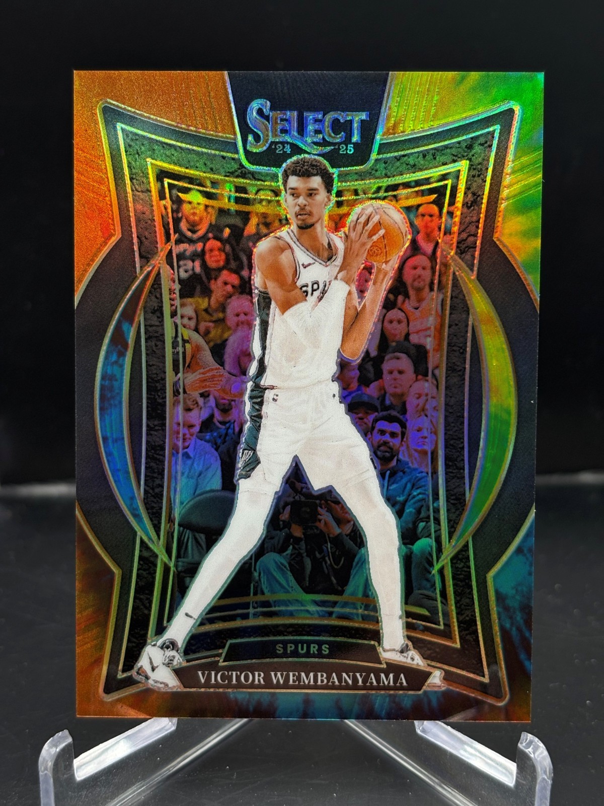 2024-25 Panini Select - Victor Wembanyama Concourse Level Tie-Dye /25 No. 9