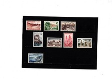 France 1957 Série Touristique N°1124** à N°1131** Neufs** Luxe
