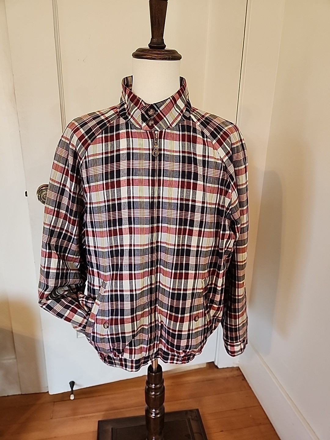 Pendleton Lightweight Plaid Cotton Jacket Large T… - image 1