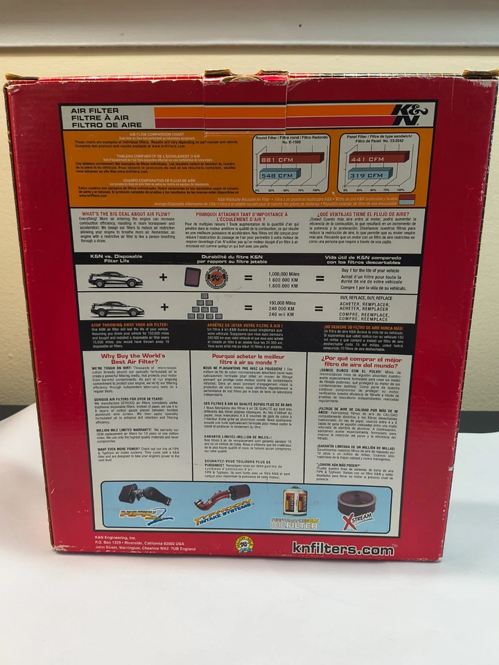 Filtro de aire deportivo K&N 33-2139 Jeep Grand Cherokee 1999-2005 Grand Cherokee II Foto 3 de 4