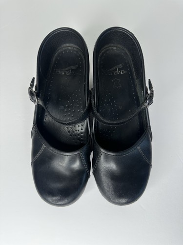 Dansko Clog Maryjane Black Leather EU 38 - Picture 4 of 9