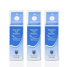 (pack of 3) Quimica Alemana Nail Hardener Formaldehyde Free with Vitamin 0.47oz