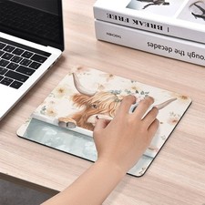 40 90cm Charming Highland Cow in Tub Mouse Pad - Non-Slip Rubber Desk Mat, Cute