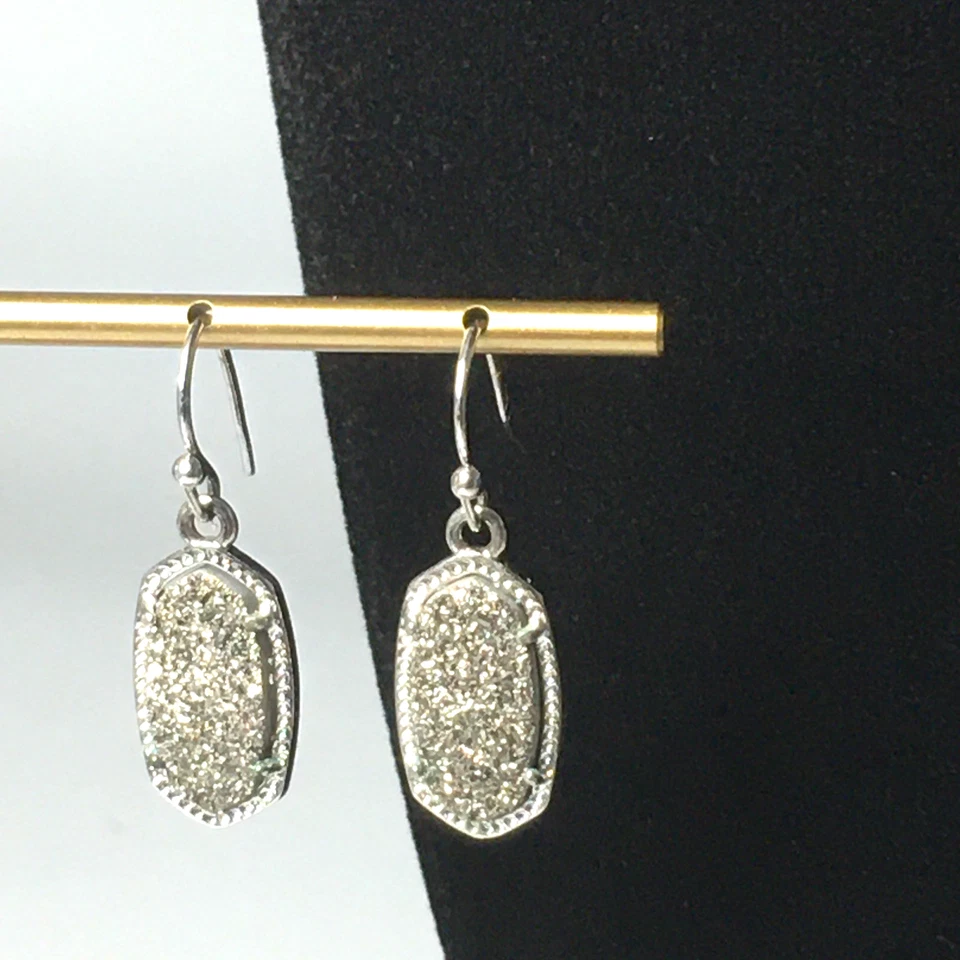 Kendra Scott Lee Drop Earrings Silver Tone - Image 2 of 4