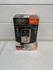 Defiant 1011 691 904 Smart Wi-fi Deadbolt w/ Smart Plug Gateway Satin Nickel New