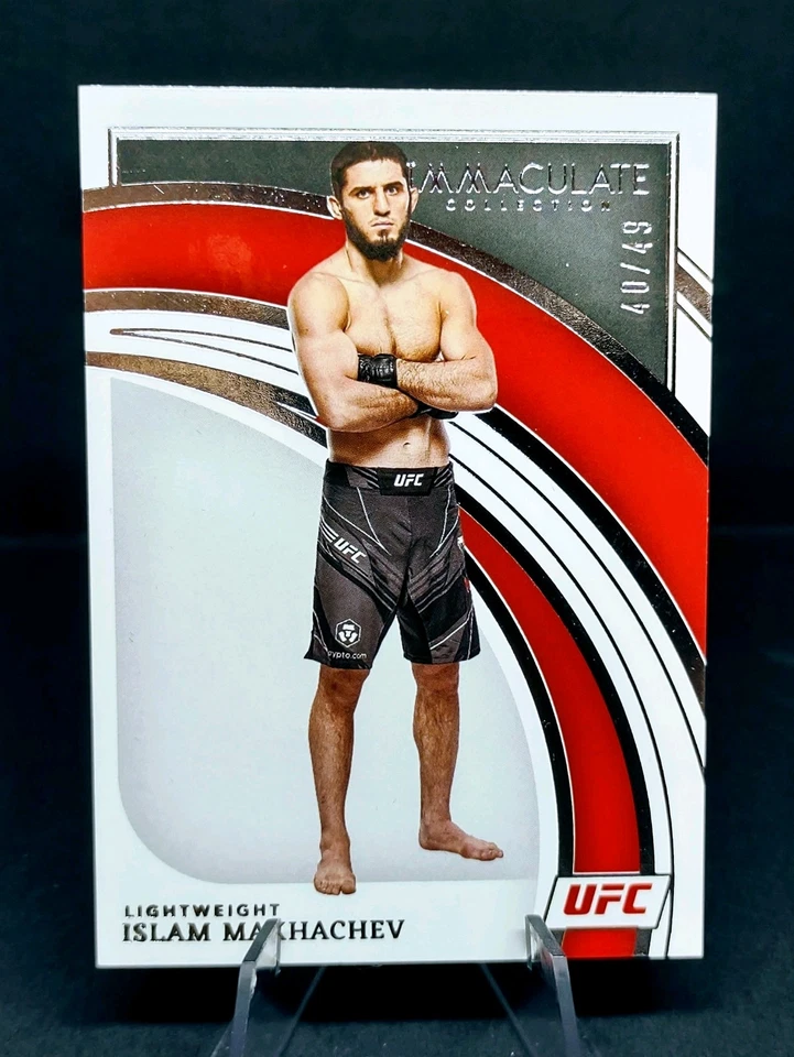 2022 Panini Immaculate UFC ISLAM MAKHACHEV Lightweight Champ SP #/49 - Image 3 of 4