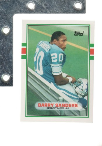 1989 Topps Traded #83T Barry Sanders Rookie RC Super Sharp BOXFRISCH! LÖWEN - Bild 1 von 2
