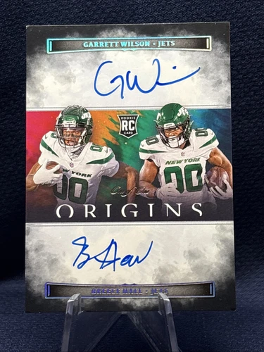 2022 Panini Origins Dual Rookie Autographs Black #2 Garrett Wilson/Breece 1/1
