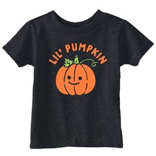 Toddler Funny T Shirts Lil Pumpkin Cute Halloween Tee For Young Kids