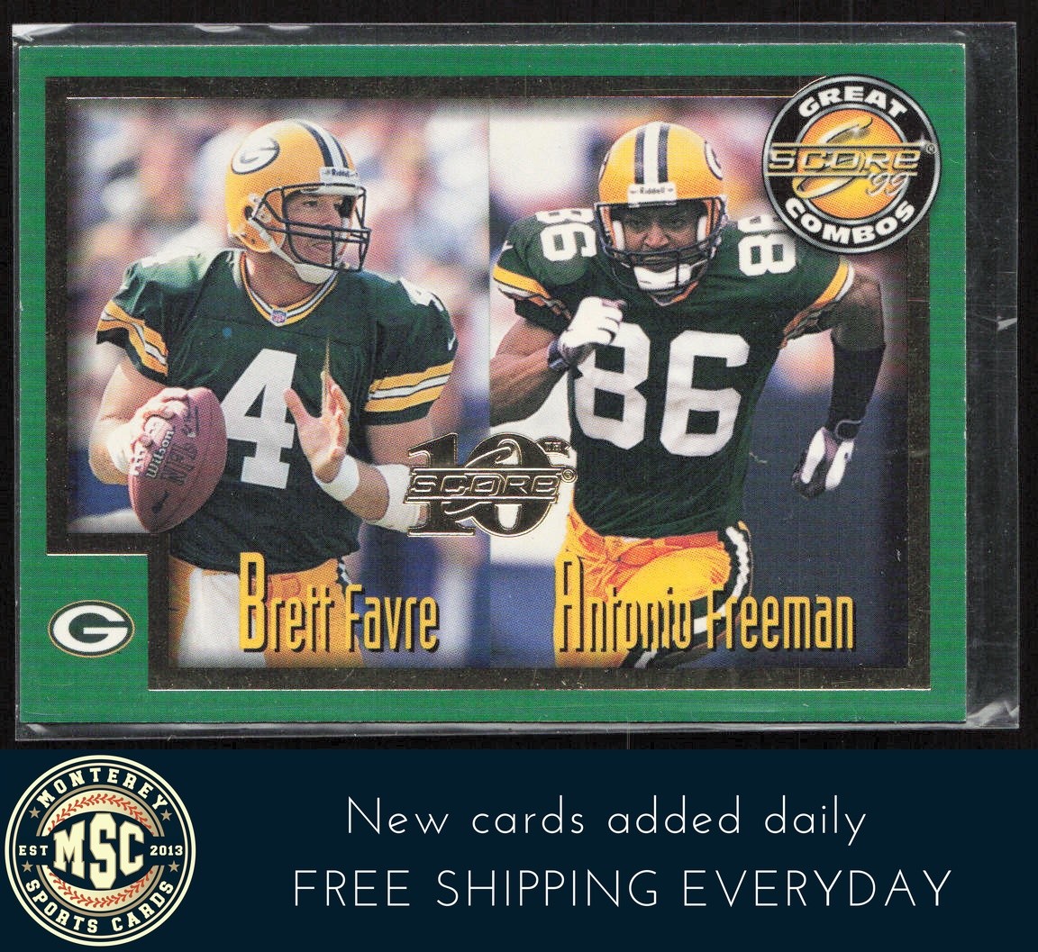 Brett Favre / Antonio Freeman 1999 Score #273 Anniversary Showcase #/1989