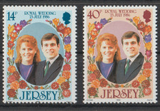 == Jersey. Série ★★ Mariage royal Prince Andrew et Sarah Ferguson - 1986 ==