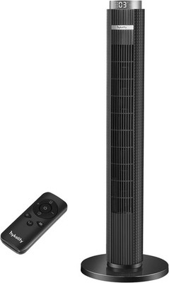 hykolity Tower Fan for Bedroom, 90° Oscillating Standing Fan, 28dB Ultra Quiet,