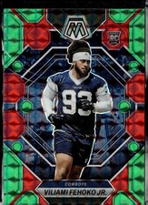 2023 Mosaic Choice Green & Red Rookie #375 Viliami Fehoko Jr. Dallas Cowboys