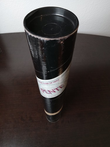 Vintage 1982 Pente Classic Game of Skill Black Tube Red & Clear Stones Complete - Imagen 7 de 20