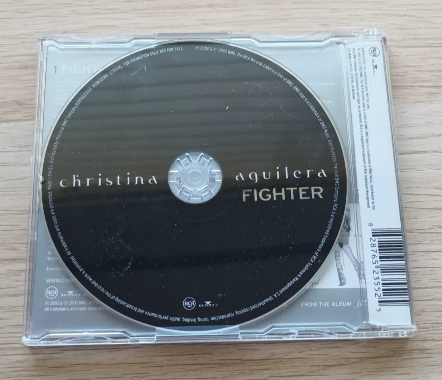 Christina Aguilera - Fighter [Promo CD SEALED] - Image 2 of 2