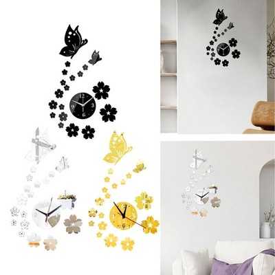 DIY Wall Hanging Clock Quiet Wall Decoration for Kitchen Indoor Dining Room