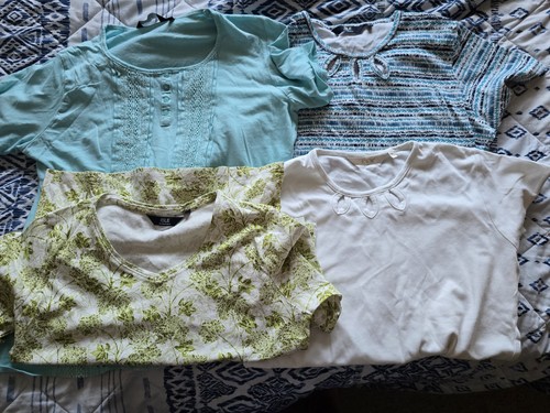 Gebrauchte 5x Damen Tshirts Konvolut 4 von ISLE und 1 nicht Größe M in gutem Zustand