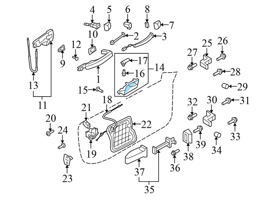 AUDI A5 QUATTRO 2008-2017 - Manija puerta interior delantera derecha 8T0837020A Foto 4 de 4