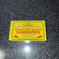 Flower Brand Moroccan Spiced Sardines (Olive Oil) 4.38 oz.