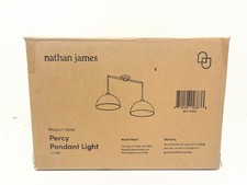 Nathan James Percy 2-light Vintage Brass Pendant Island Light Gold Metal Shade Nathan James Percy 2-light Vintage Brass Pendant Island Light Gold Metal Shade