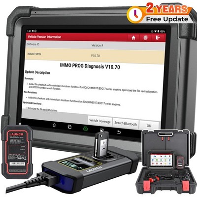 Launch X431 IMMO Elite OBD2 Diagnosegerät Key Programm ECU Codierung X-PROG 3