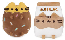 Pusheen 2 Pc Chocolate Snack Bundle, Milk Carton And Sprinkle Cookie Squisheen